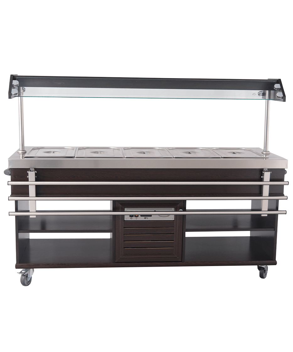 Combisteel Refrigerated Buffet GN 5/1, 1900mm, Static Cooling 6