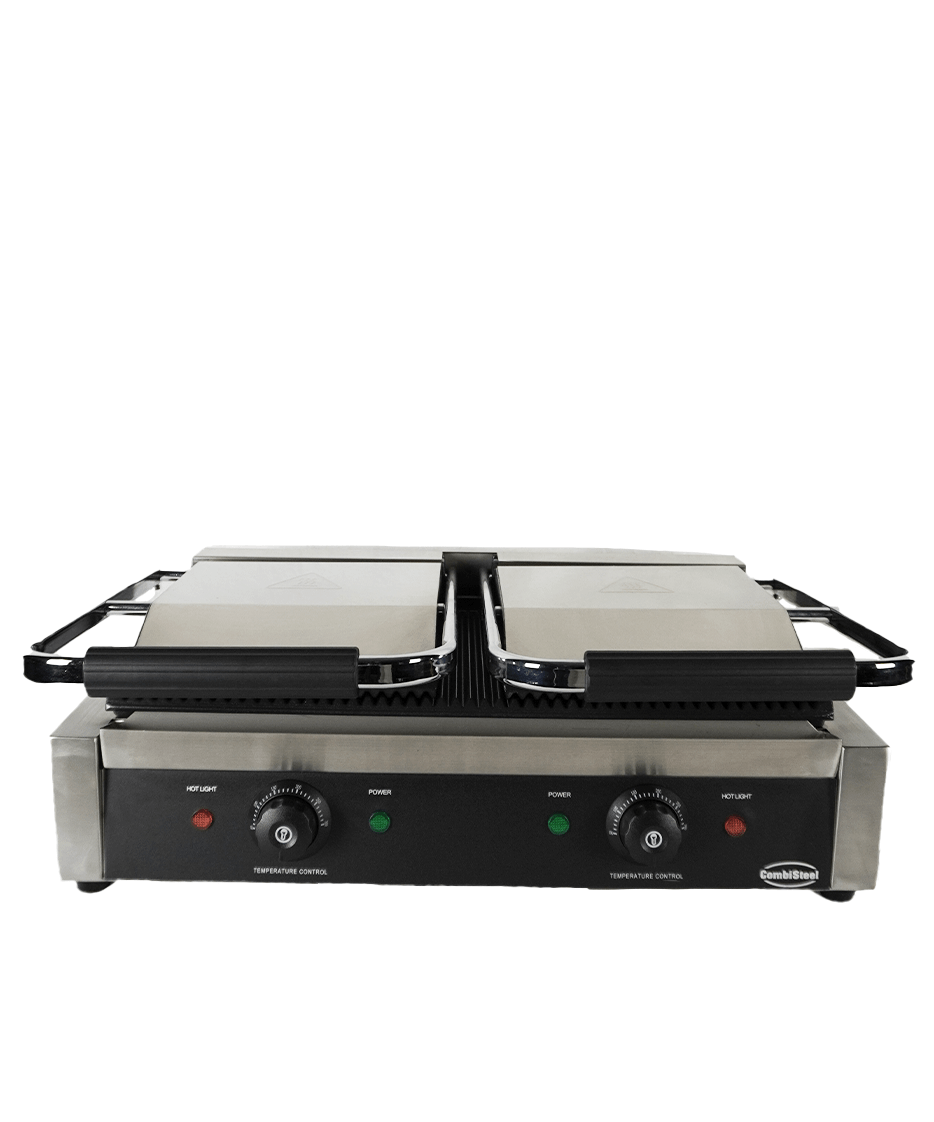 Combisteel Contact Grill Double Ribbed Plates, 3.6kW Electric 4
