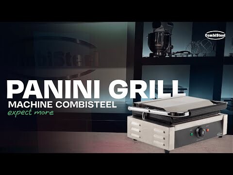 Combisteel Contact Grill Panini, 2.2 kW, Ribbed Plate 6