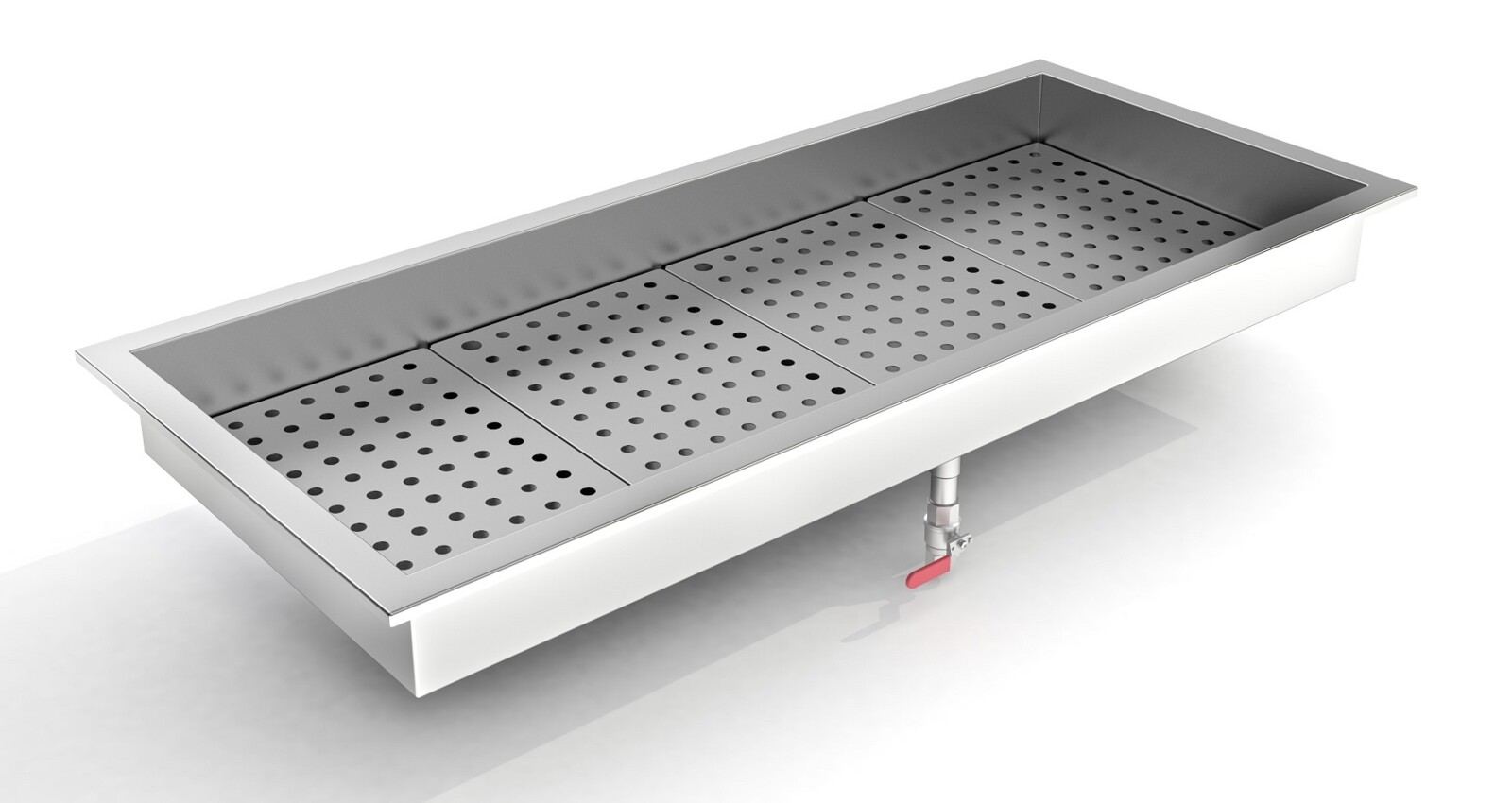 Crushed Ice Bin Drop-In 4/1 GN, 1362mm Wide Commercial Insert 1