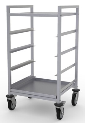 Basket Trolley 500x500, 4 Guide Pairs, 15kg Per Shelf