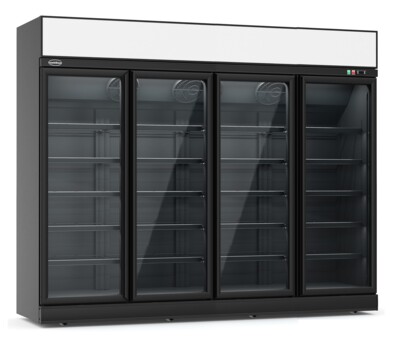 Combisteel 4 Glass Door Freezer INS-2060F, 2060L, Black