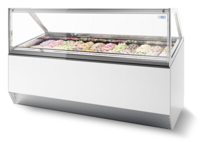 ISA Ice Cream Display Millenium 20, 1080L Capacity, LED Lighting