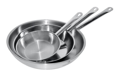 Chefs Heat Stainless Steel Frypan 32cm, 4L Capacity