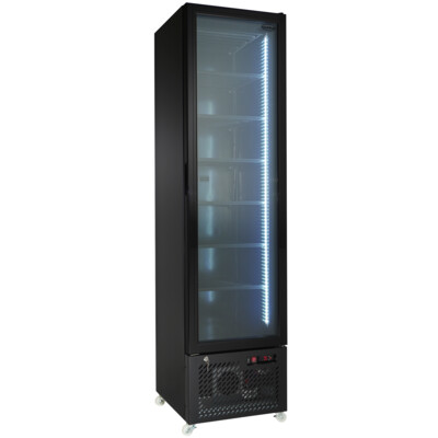Combisteel Glass Door Freezer NAP-250F, 208L, -22°C Display