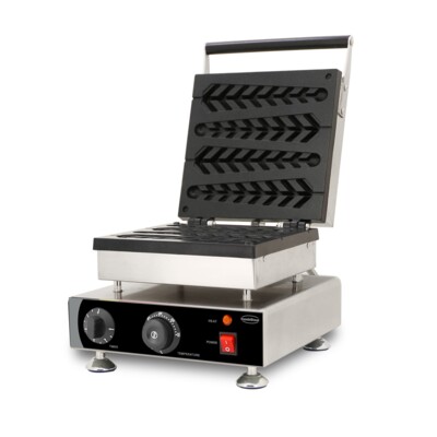 Combisteel Waffle Iron Pine Tree Lollipop 4pcs, 1.75kW Tabletop