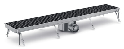 Combisteel Floor Grid 1144x200mm, Stainless Steel Drainage