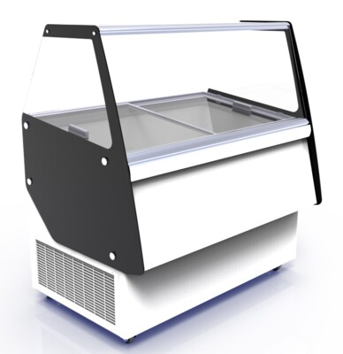 Combisteel Ibiza Ice Cream Display 8x5L, Mobile Freezer with LED