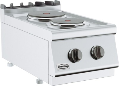 Combisteel Base 700 Electric Range 2 Plate Tabletop 4.1kW