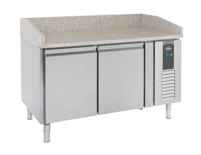 Combisteel Pizza Table 2 Doors, 390L, Granite Top