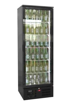 Combisteel Backbar Cooler MVC-293, 293L Black Single Door