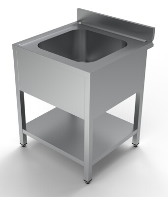 Combisteel Stainless Steel Sink Unit 700x700mm, Single Bowl