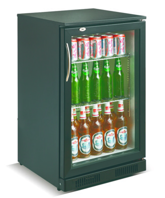 Combisteel Black Backbar Cooler 1 Door, 98L, LED Lighting