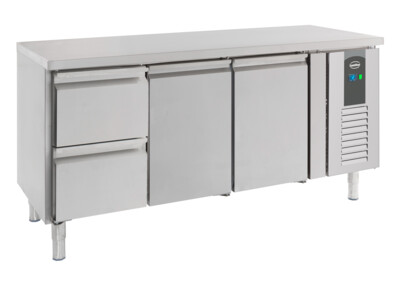 Combisteel 700 Refrigerated Counter 2 Doors 2 Drawers, 417L
