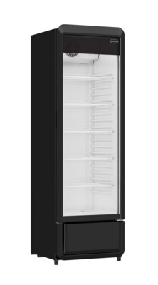 Combisteel Glass Door Refrigerator PIB-280R, 280L, Black