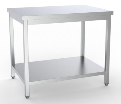Combisteel Stainless Steel Worktable 2000x600mm with Bottom Shelf