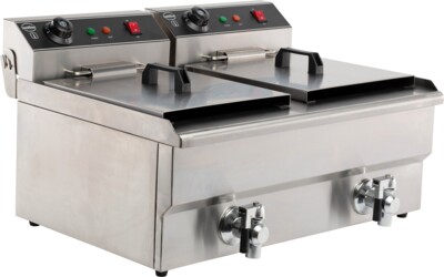 Combisteel Electric Counter Fryer 2x8L, 6.6kW Dual Zone