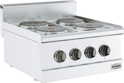 Combisteel Base 600 Electric Range 4 Plate, 7.4kW Tabletop