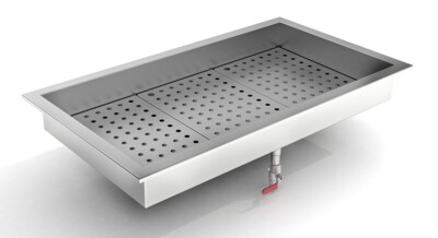 Crushed Ice Bin Drop-In 3/1GN, 1042mm Wide