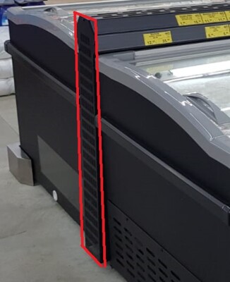 Combisteel Chest Freezer Joint Side Black for Island Display