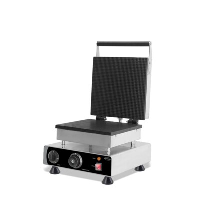 Combisteel Square Syrup Waffle Maker, 1.75 kW, Tabletop