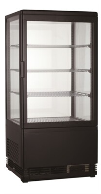 Combisteel Cold Display 68L Black Tabletop Refrigerated Cabinet