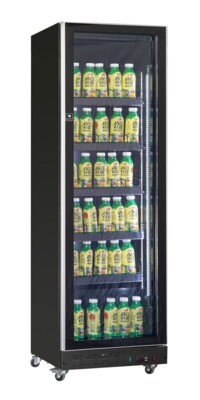 Combisteel Glass Door Refrigerator 387L, Mobile, Ventilated Cooling