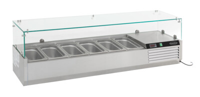 Combisteel Refrigerated Counter Top 6 x 1/4 GN, Static Cooling
