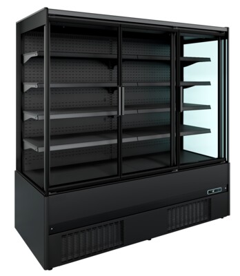 Combisteel Wall Mounted Display Unit Jamie 3 Doors, 613L