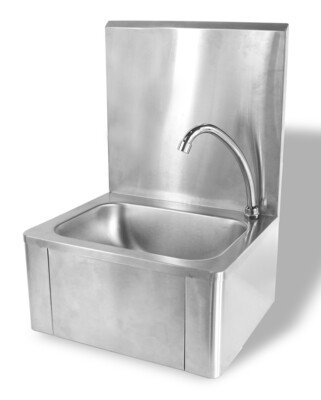 Combisteel Knee Operated Hand Washbasin, 400x330mm Stainless Steel