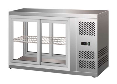 Combisteel Dessert Display Case 150L, Refrigerated LED Showcase