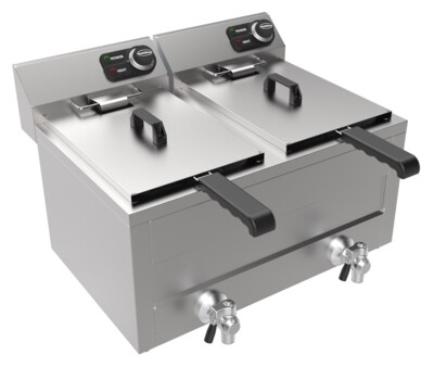 Combisteel Electric Counter Fryer 2x8L, 2x3kW Double Basket