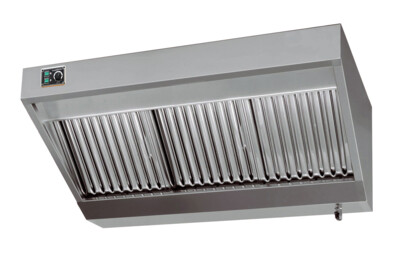 Wall-Mounted Hood Complete 1600mm Commercial Kitchen Extraction