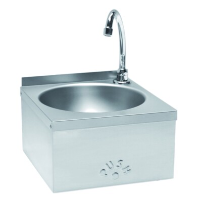 Combisteel Hand Washbasin 300x315mm, Knee Operation, Stainless Steel
