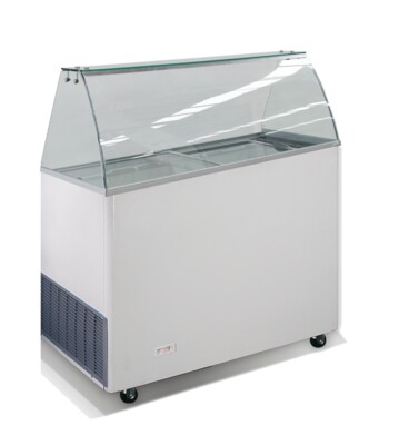 Combisteel Ice Cream Display Corsica 6x5L, Static Cooling, Mobile