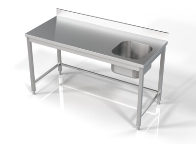 Combisteel Sink Unit 1600mm Right Bowl, 700mm Deep Commercial