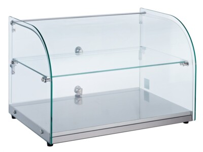 Combisteel Neutral Display 45L Curved Window Tabletop