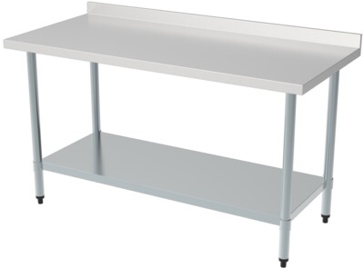 Combisteel Worktable 1800x700mm with Bottom Shelf & Upstand