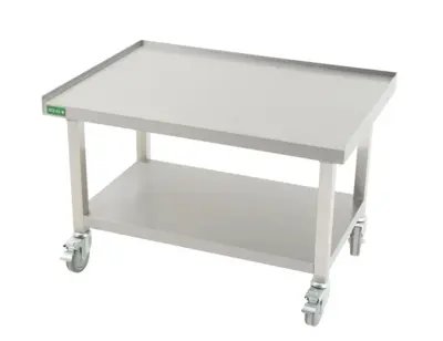 Atlas ES910 Equipment Stand 910x650x600mm Stainless Steel Mobile