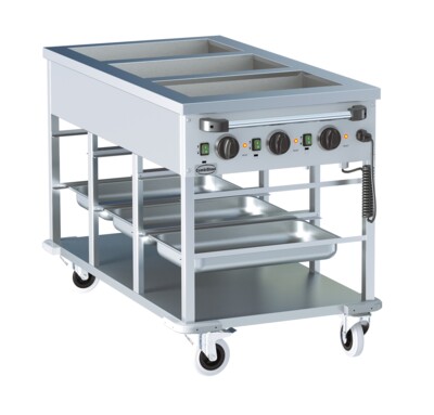 Combisteel Bain-Marie Trolley 3x GN 1/1, Electric Mobile Unit