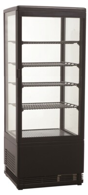 Combisteel Cold Display 98L Black Tabletop Refrigerated Showcase