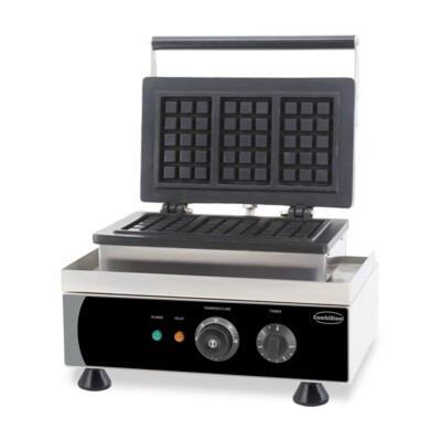 Combisteel Belgian Waffle Iron 3-Piece, 1.75 kW, Cast Aluminium