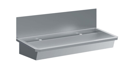 Combisteel Stainless Steel Wash Basin 1200mm, 2 Taps, AISI 304
