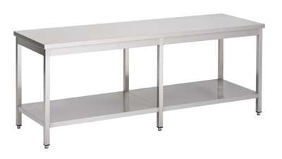 Combisteel Worktable Bottom Shelf 2400mm x 700mm, 900mm Height