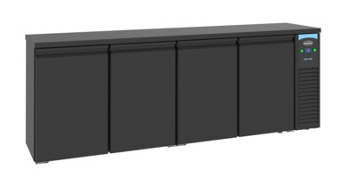 Combisteel Black Bar Cooler 4 Door, 680L, Ventilated Cooling