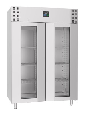 Combisteel Pro Line Glass Door Freezer 1400L, Stainless Steel
