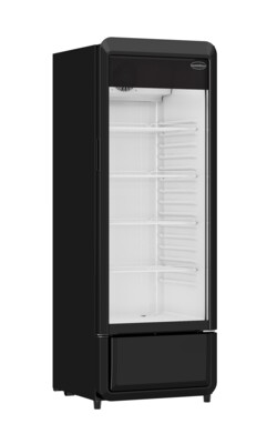 Combisteel Single Glass Door Refrigerator PIB-240R, 240L Black