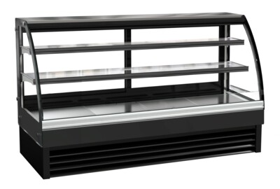Combisteel 2000 Cold Display Round, 400L, Curved Glass