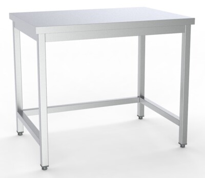 Combisteel Stainless Steel Work Table 1200x700mm, Open Frame