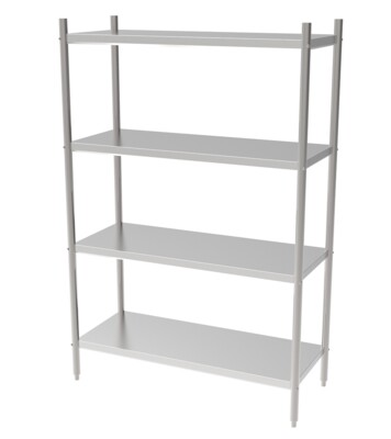 Combisteel 4-Level Shelf Unit 1500x500mm, Flat-Packed Storage
